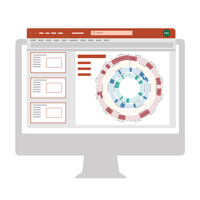 Powerpoint statisk Microsoft PowerPoint årshjul